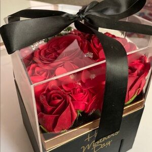 Elegant Red Floral Mother’s Day Gift Box